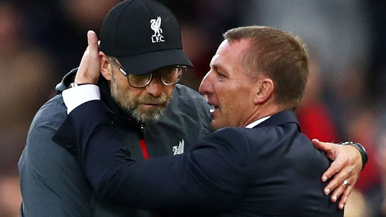 Klopp succeeded Rodgers at Anfield in 2015