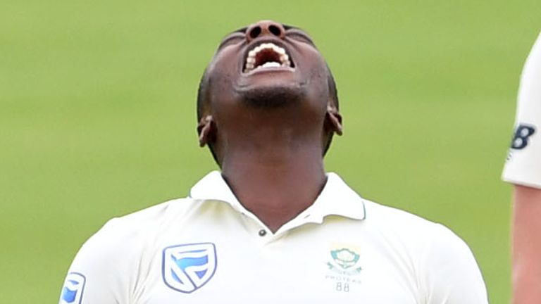 PRETORIA, SOUTH AFRICA - DECEMBER 28: Kagiso Rabada of the Proteas frustrated during day 3 of the 1st Test match between South Africa and England at SuperSport Park on December 28, 2019 in Pretoria, South Africa. (Photo by Lee Warren/Gallo Images)
