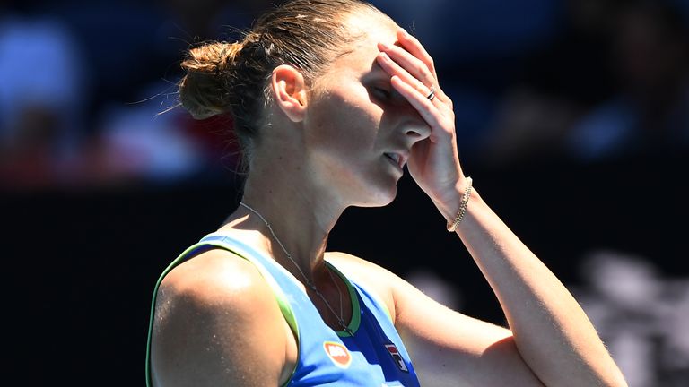 Karolina Pliskova became the highest seed to exit the women's singles in Melbourne