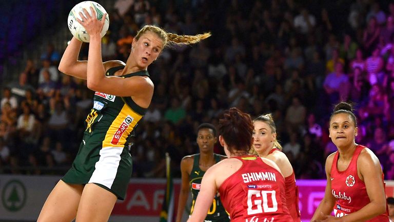 Kate Shimmin in action against South Africa