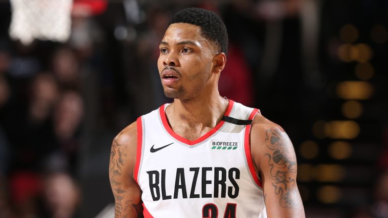 Kent Bazemore in action for the Portland Trail Blazers
