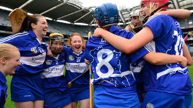 Laois players celebrate their 2015 All-Ireland junior triumph