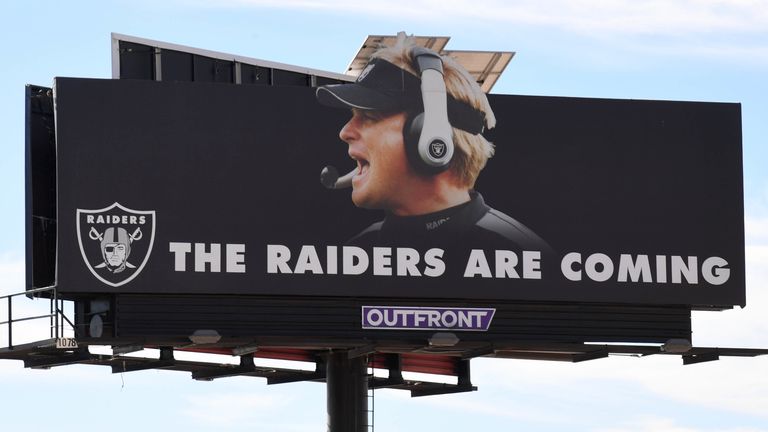 The relocation is the third in the Raiders' history