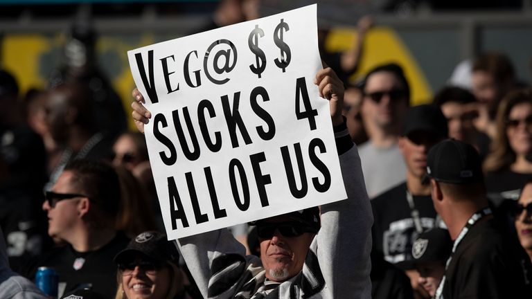 Some Raiders fans have opposed the move from Oakland