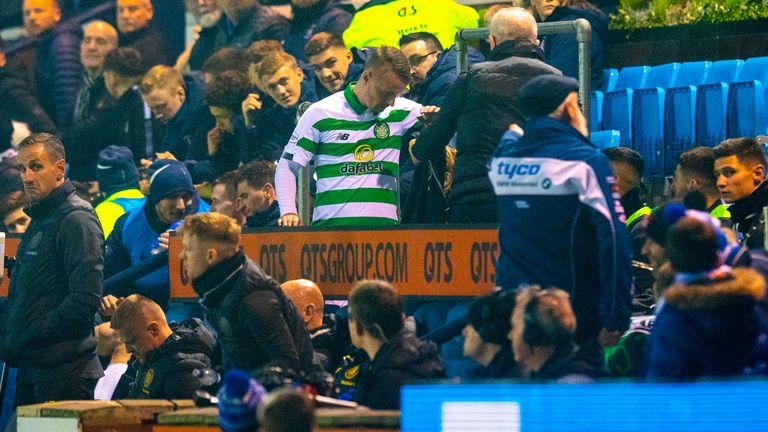 There was an unsavoury moment after Griffiths was substituted at Rugby Park