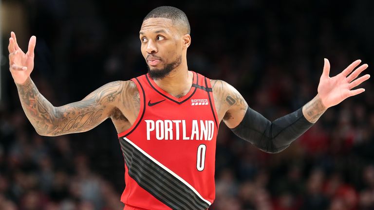 Damian Lillard of the Portland Trail Blazers