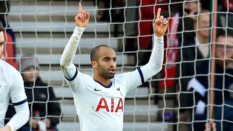 Lucas Moura equalised with a header for Spurs