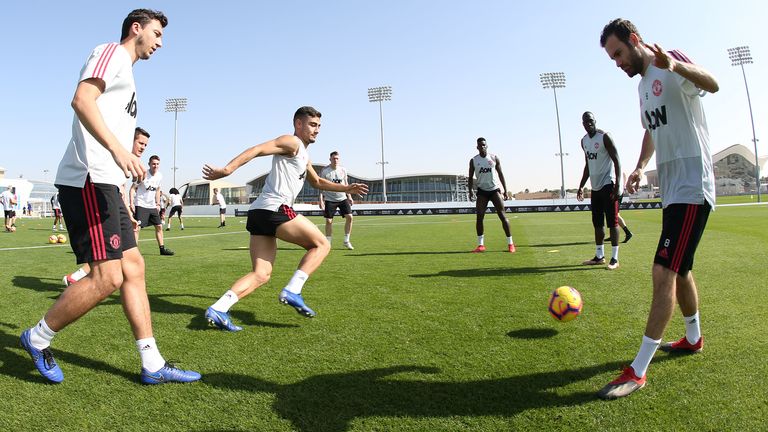 Manchester United went to Dubai in January 2019 for a warm-weather training camp