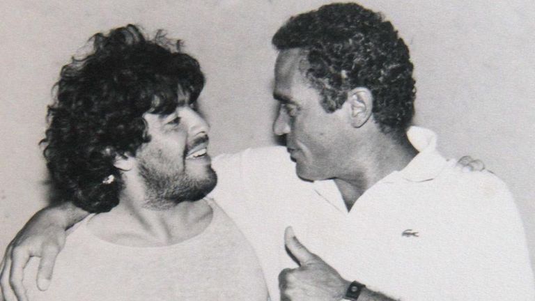 Gianni Di Marzio and Diego Armando Maradona