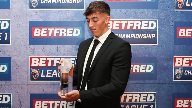 Picture by Paul Currie/SWpix.com - 24/09/2019 - Rugby League - BetFred Championship and League 1 Awards - Hilton Hotel, Manchester, England - Guests and winners at the Awards dinner
Championship Young Player of the Year: Matty Ashton