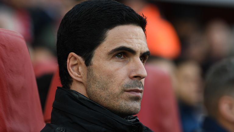 Mikel Arteta the Arsenal Head Coach before the Premier League match between Arsenal FC and Chelsea FC at Emirates Stadium on December 29, 2019 in London, United Kingdom.