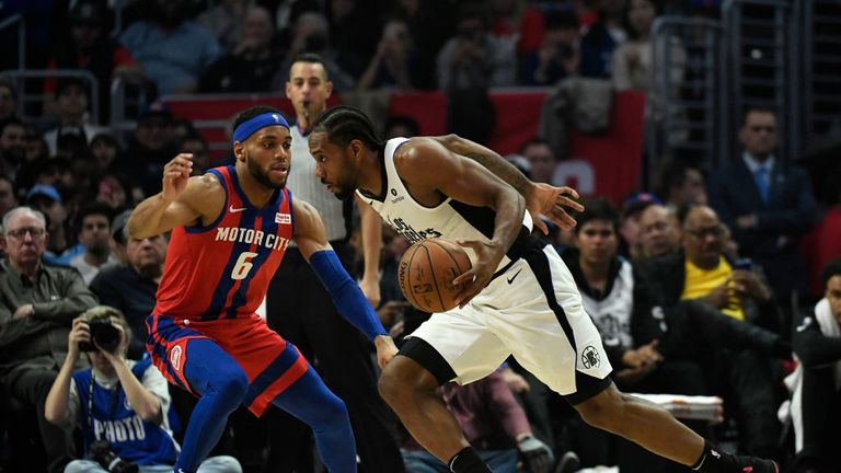 Detroit Pistons against the LA Clippers in Week 11 of the NBA season.