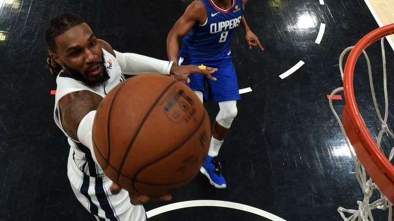 Jae Crowder powers to the rim against the Clippers