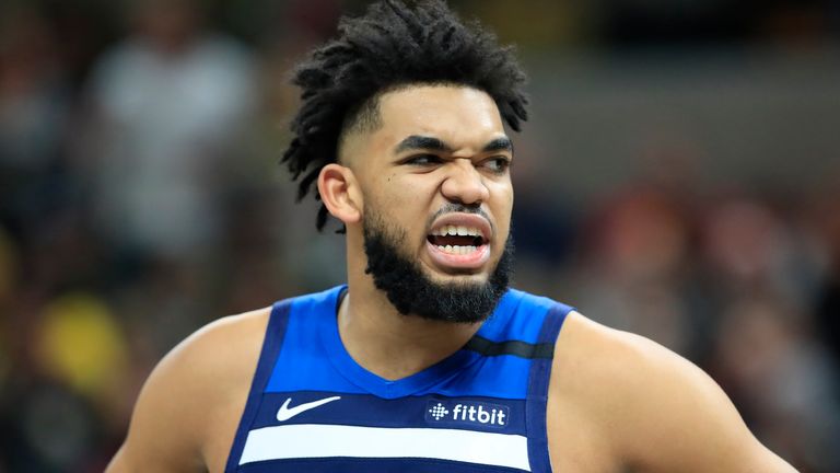 Karl-Anthony Towns hadn't played in over a month because of injury