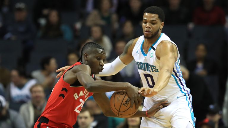 The Toronto Raptors’ visit to the Charlotte Hornets in Week 12 of the NBA season.