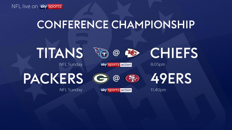 NFL playoffs: Conference Championship games on Sky Sports, NFL News