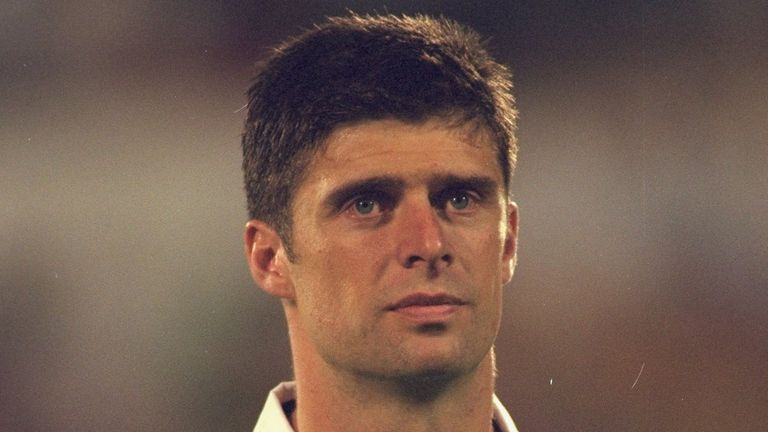 Niall Quinn pictured in Republic of Ireland kit during his playing career