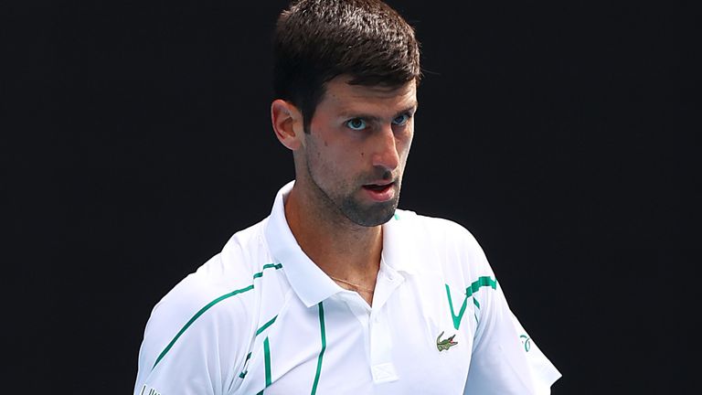 Novak Djokovic has lost one set on his way to the quarter-finals