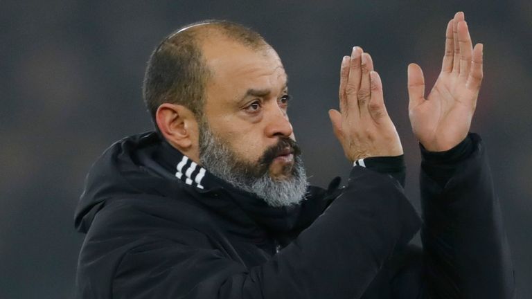 Wolves head coach Nuno Espirito Santo