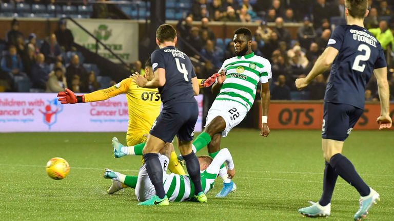 Odsonne Edouard had the chance to break the deadlock when he fired wide