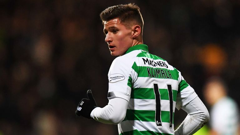 Patryk Klimala made his Celtic debut against Partick Thistle
