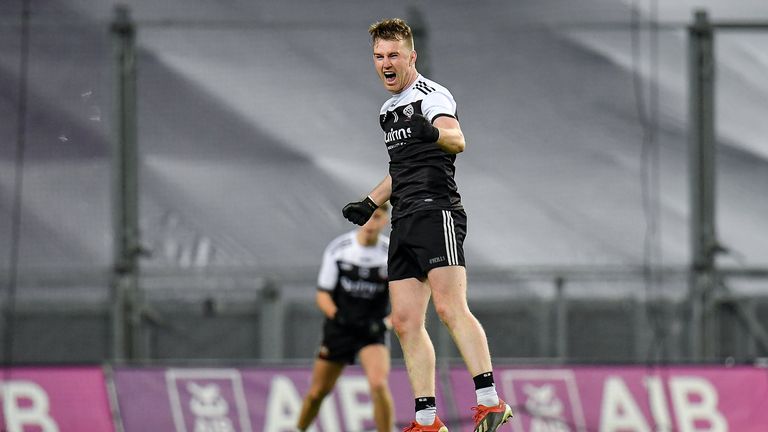 Paul Devlin celebrates his late, late equaliser