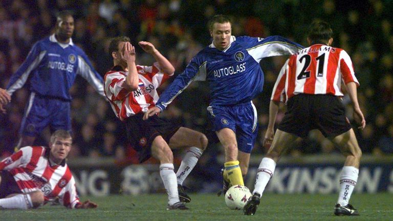 Paul Hughes in action for Chelsea against Southampton