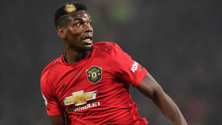 Paul Pogba in Premier League action vs Newcastle