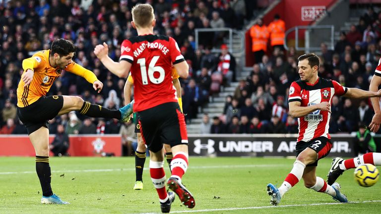 Pedro Neto scores for Wolves