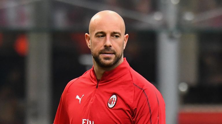 Reina has featured just once this season for AC Milan