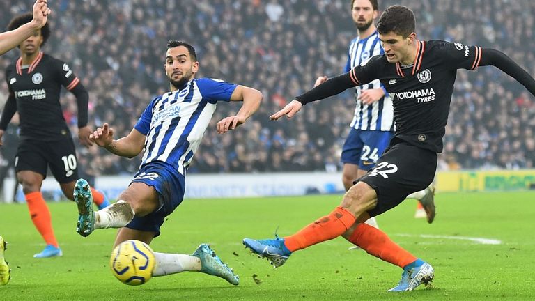 Chelsea were unable to score a second after taking an early lead in their 1-1 draw at Brighton