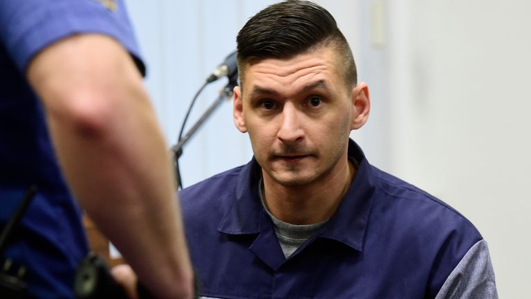 Radim Zondra pictured in court on January 8, 2020