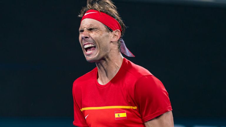 Nadal showed his frustrations out on court 