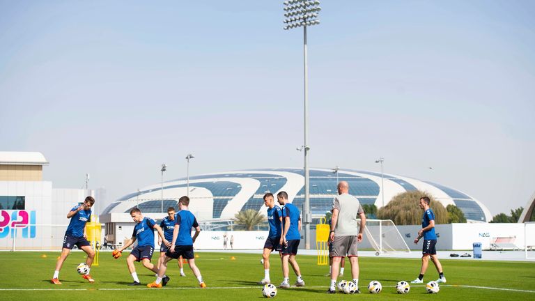 Rangers train in Dubai over the winter break