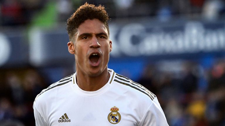 Raphael Varane was on target for Real Madrid in a 3-0 win at Getafe