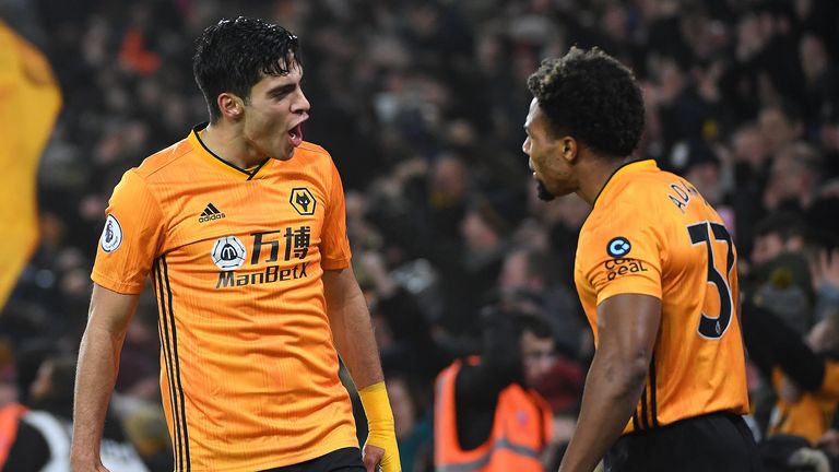 Raul Jimenez and Adama Traore linked up to score for the eighth time this season