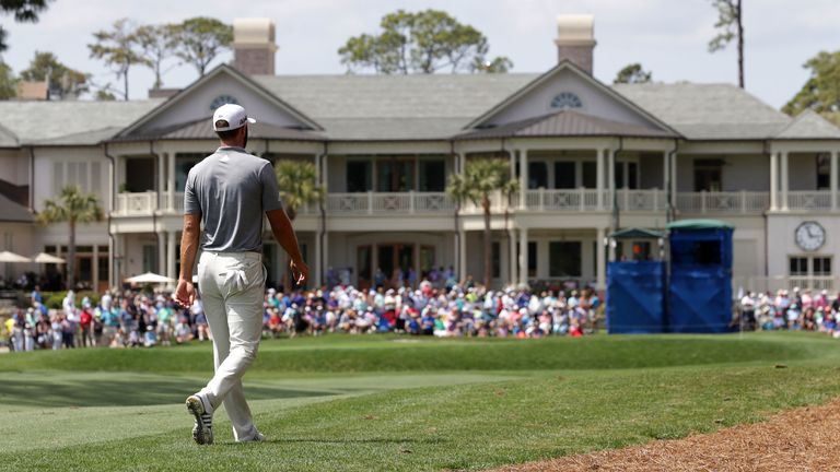during the second round of the 2018 RBC Heritage at Harbour Town Golf Links on April 13, 2018 in Hilton Head Island, South Carolina.