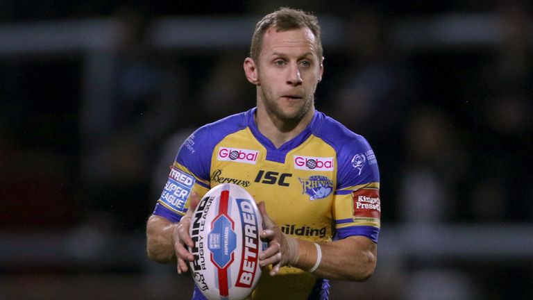 Rob Burrow in action for Leeds Rhinos