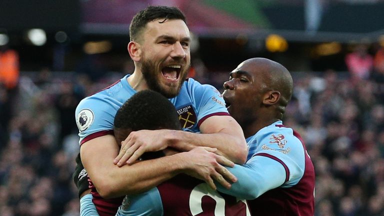 Robert Snodgrass will miss West Ham's encounter with West Brom