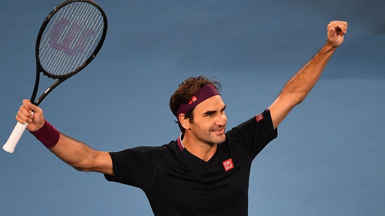 Roger Federer is the first player to win 100 matches at two different majors in the Open era