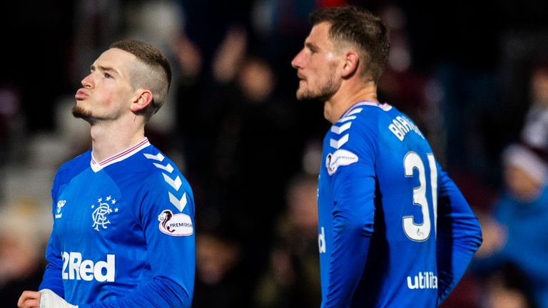 Ryan Kent y Borna Barisic reflexionan sobre una sorpresiva derrota de Rangers at Hearts