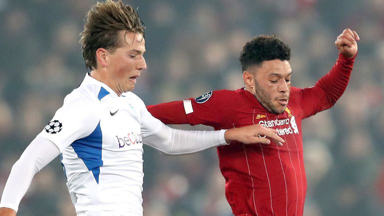 Sander Berge played against Liverpool for Genk in the Champions League