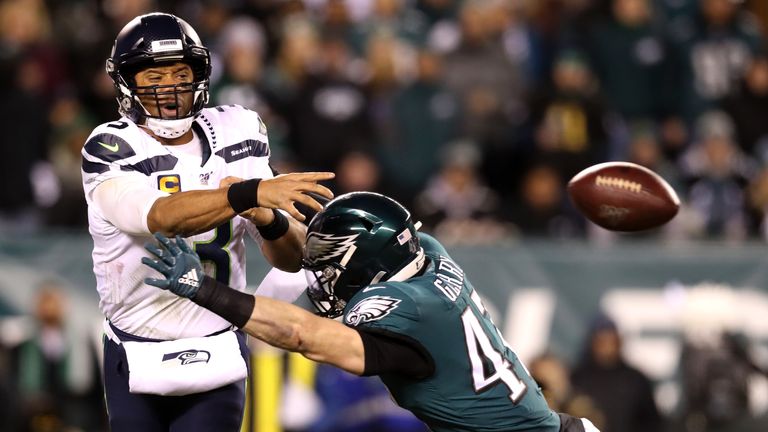 Seattle Seahawks against Philadelphia Eagles in the NFL Playoff Wild Card game