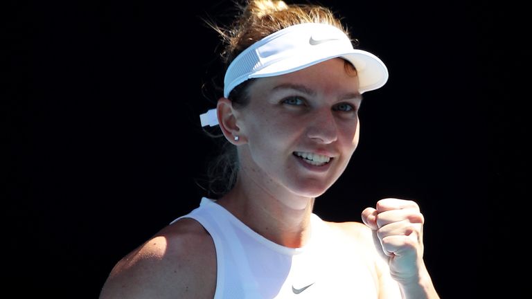 Simona Halep is yet to lose a set as she targets a third Grand Slam title