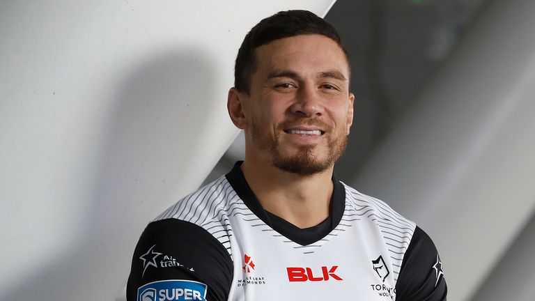 Toronto Wolfpack's Sonny Bill Williams poses in 2020 kit