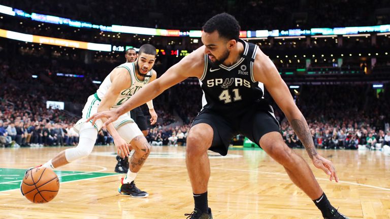 San Antonio Spurs against Boston Celtics in Week 12 of the NBA