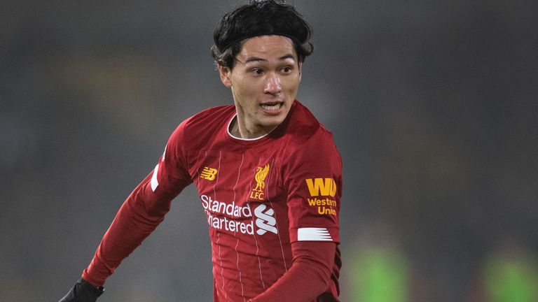 Takumi Minamino replaced Sadio Mane in the first half of Liverpool's win at Wolves