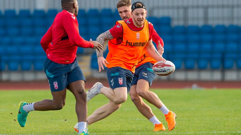 Picture by Allan McKenzie/SWpix.com - 30/10/2018 - Rugby League - England Rugby League Training - Manchester National Arena, Manchester, England - Tom Johnstone.