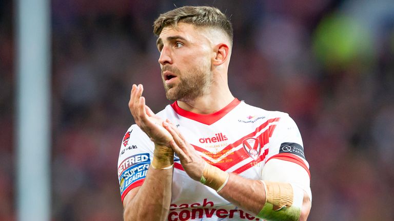 Picture by Allan McKenzie/SWpix.com - 12/10/2019 - Rugby League - Betfred Super League Grand Final - St Helens v Salford Red Devils - Old Trafford, Manchester, England - St Helens' Tommy Makinson.