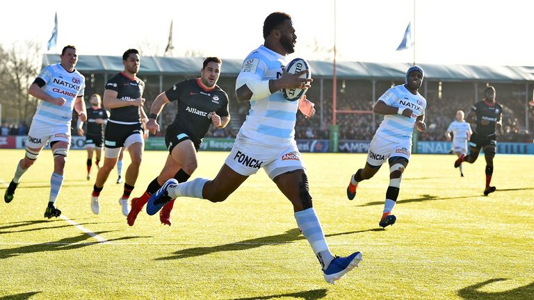 Virimi Vakatawa runs in for his first try